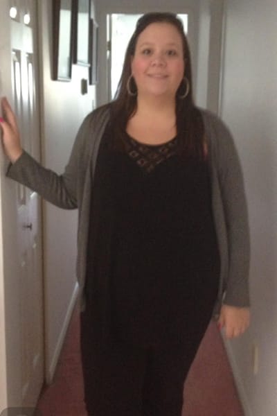 Amanda before training with Ross - personal trainer in Langley