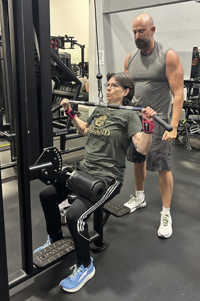 Photo of Ross personal training a client in Langley, BC