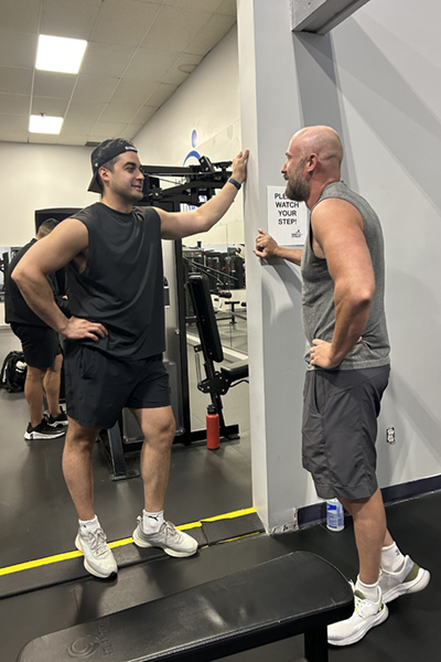 Photo of Ross with personal training client in Langley, BC